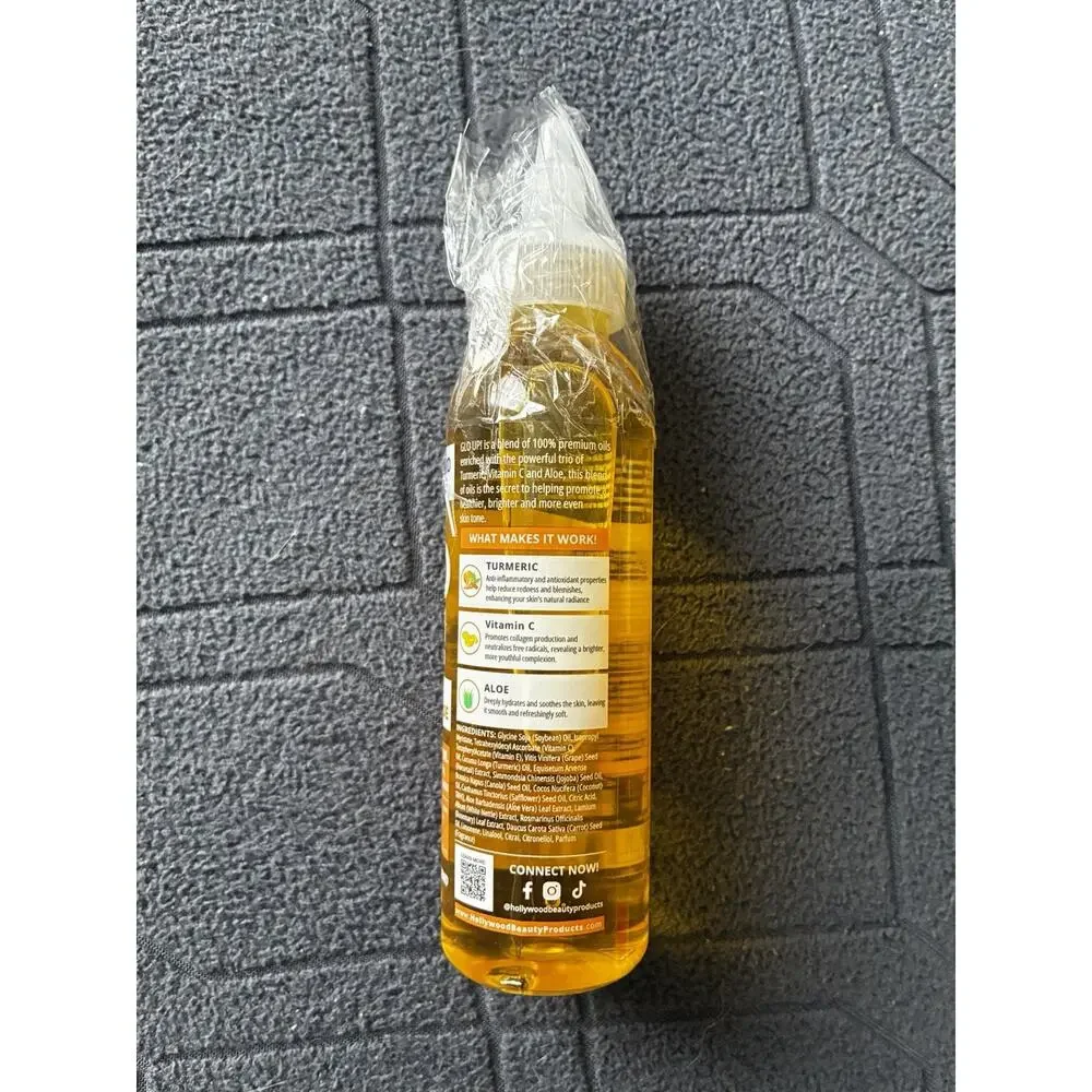 Hollywood Beauty GLO UP! - 4 fl oz with Turmeric, Vitamin C and Aloe Oil